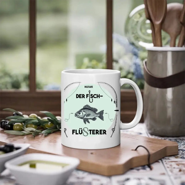 Personalisierte Tasse Angeln - der Fischflüsterer