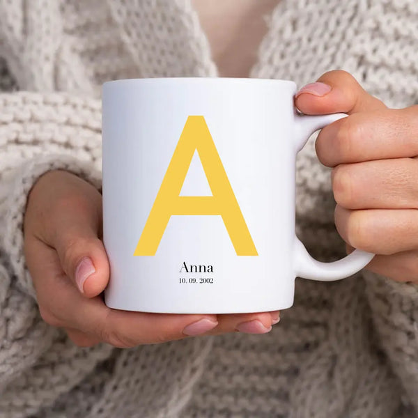 Personalisierte Tasse Alle - Initialenbild