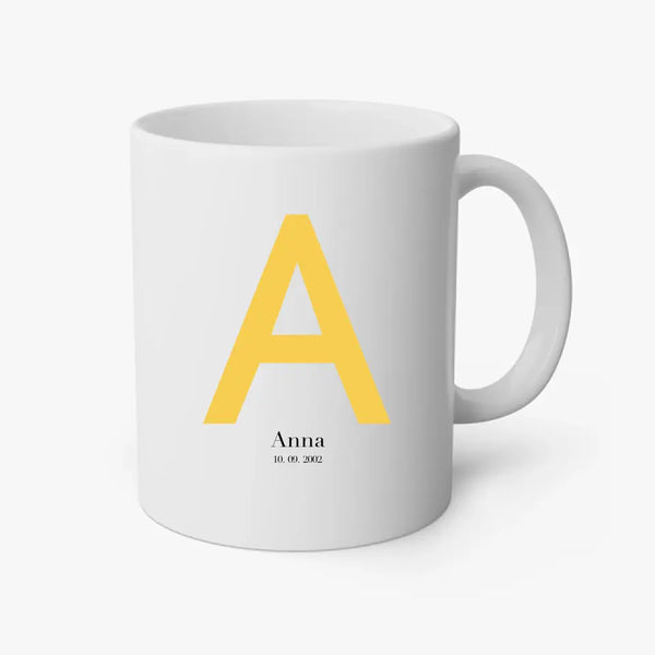 Personalisierte Tasse Alle - Initialenbild