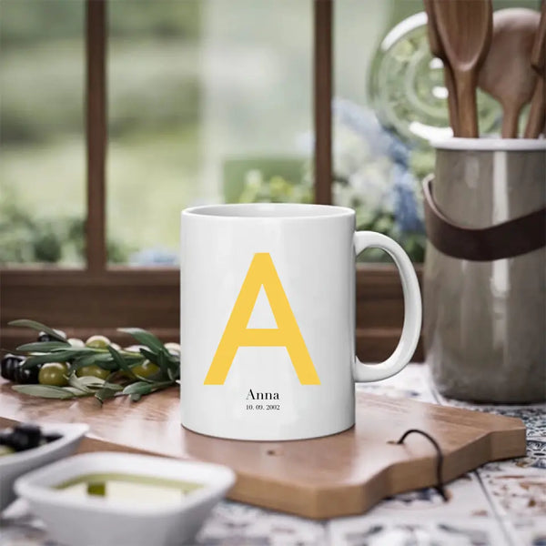 Personalisierte Tasse Alle - Initialenbild