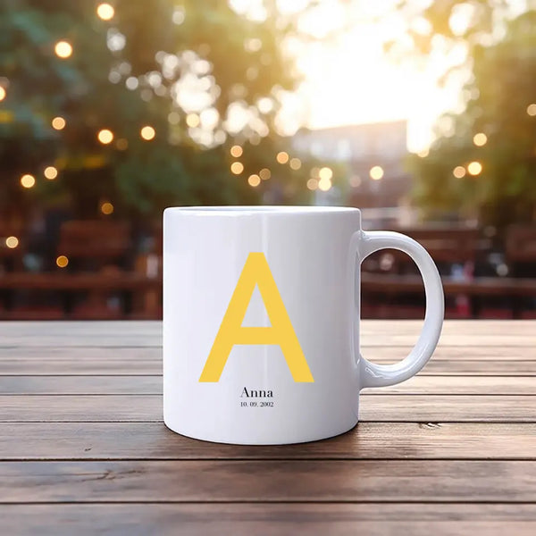Personalisierte Tasse Alle - Initialenbild