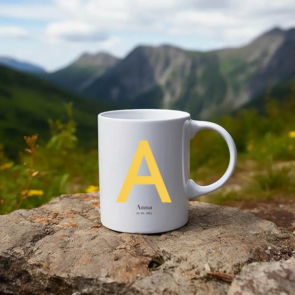 Personalisierte Tasse Alle - Initialenbild