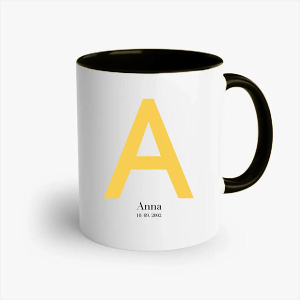 Personalisierte Tasse Alle - Initialenbild