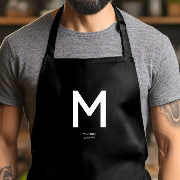 Personalisierte Grillschürze Alle - Initialenbild