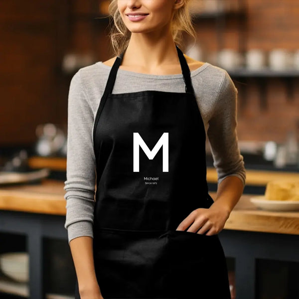 Personalisierte Grillschürze Alle - Initialenbild