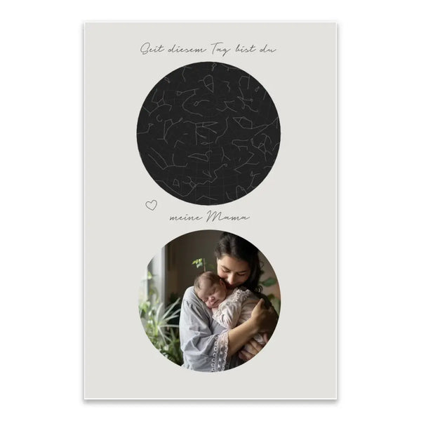 Personalisiertes Bild Muttertag - Tag an dem du meine Mama wurdest