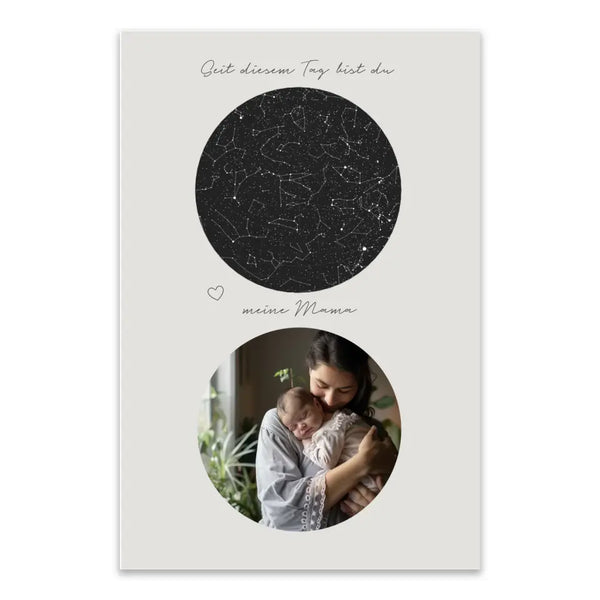 Personalisiertes Bild Muttertag - Tag an dem du meine Mama wurdest