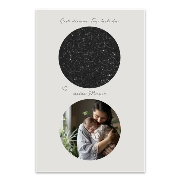 Personalisiertes Bild Muttertag - Tag an dem du meine Mama wurdest