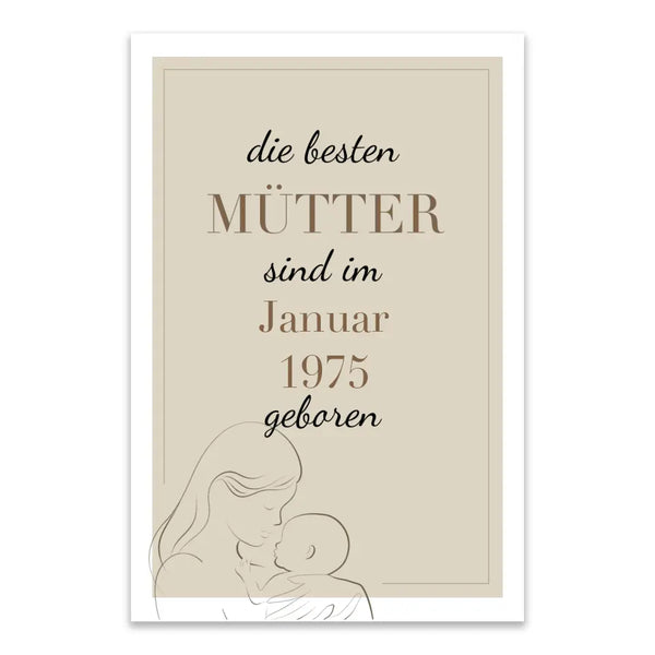 Personalisiertes Bild Muttertag - Die besten Mütter