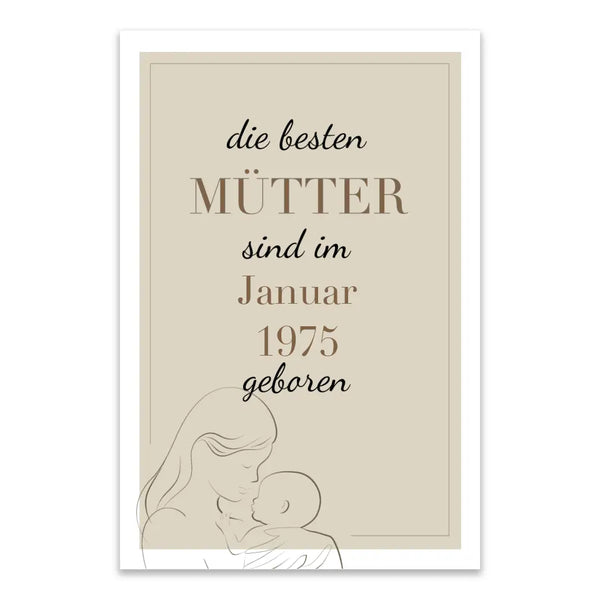 Personalisiertes Bild Muttertag - Die besten Mütter