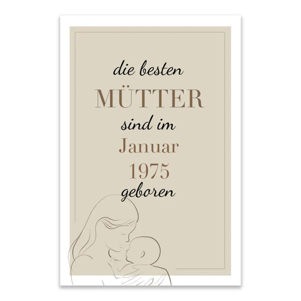 Personalisiertes Bild Muttertag - Die besten Mütter