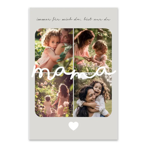 Personalisiertes Bild Muttertag - 4Fotos