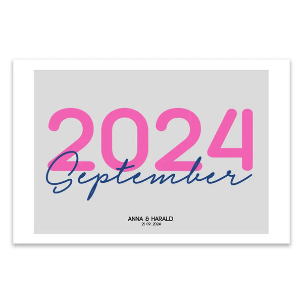 Personalisiertes Bild Hochzeit - Jahrestag