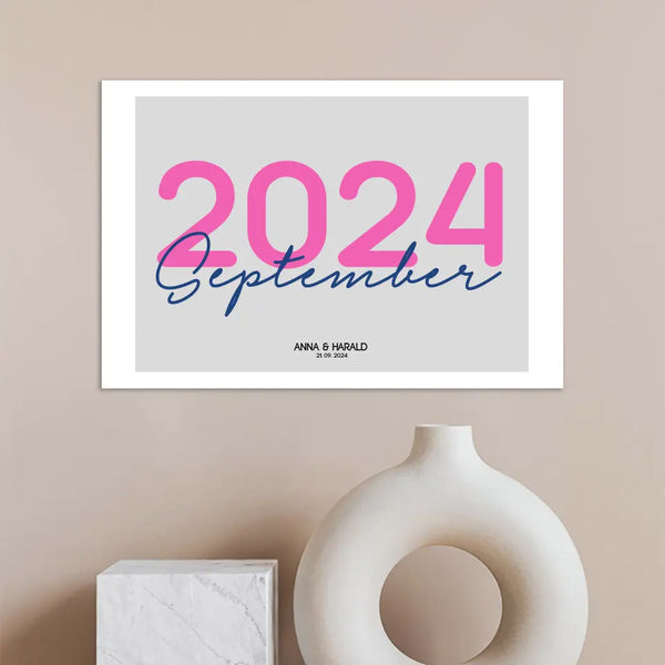 Personalisiertes Bild Hochzeit - Jahrestag