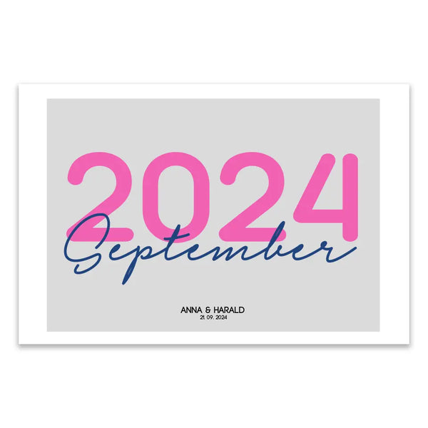 Personalisiertes Bild Hochzeit - Jahrestag