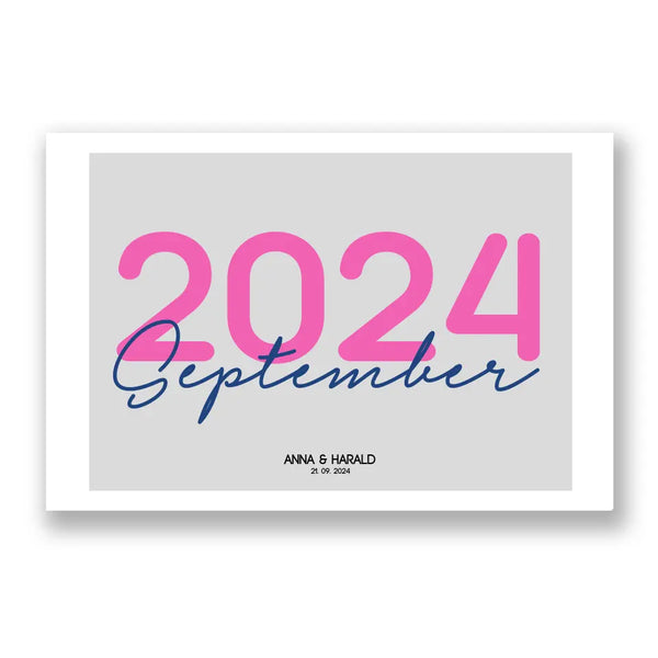 Personalisiertes Bild Hochzeit - Jahrestag