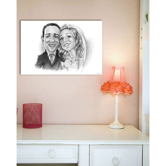 Karikatur vom Foto - Zeichnung (ca1143) - Lustige individuelle Karikatur vom eigenen Foto