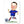 Laden Sie das Bild in den Galerie-Viewer, Karikatur vom Foto - Fussballspieler Blau-Weiss (ca2028) - Lustige individuelle Karikatur vom eigenen Foto