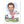 Laden Sie das Bild in den Galerie-Viewer, Karikatur vom Foto - Fussball weiss rot (andere Vereins-Shirts mgl.Zeichnung farbig (ca309pen-color) - Lustige individuelle Karikatur vom eigenen Foto