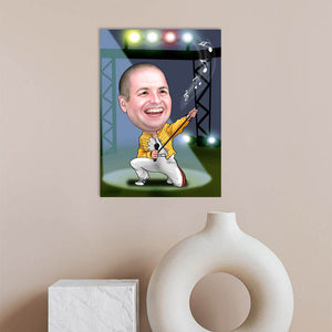 Karikatur vom Foto - Freddie (ca463) - Lustige individuelle Karikatur vom eigenen Foto