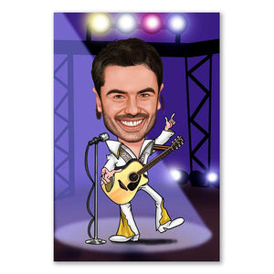 Karikatur vom Foto - Showact live (ca513) - Lustige individuelle Karikatur vom eigenen Foto