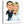 Laden Sie das Bild in den Galerie-Viewer, Karikatur vom Foto - Glückliche 25 Jahre Hochzeit (cju138) - Lustige individuelle Karikatur vom eigenen Foto