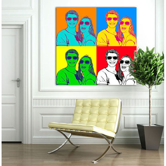 Pop-Art vom Foto - 4-Warhol pure 68 (wpu-4-68) - Künstlerisches Pop-Art Bild vom eigenen Foto