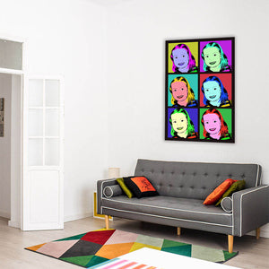 Pop-Art vom Foto - 6-Warhol Plus 10 (wpl-6-10) - Künstlerisches Pop-Art Bild vom eigenen Foto