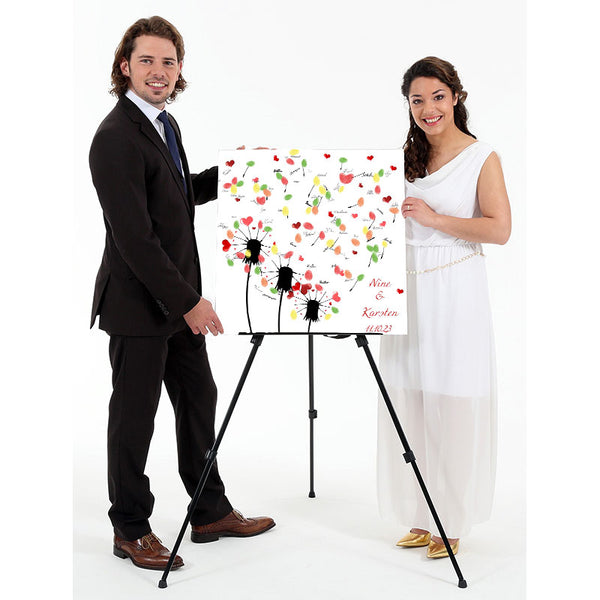 Fingerabdruck-Leinwand - Pusteblume - Fingerabdruck Leinwand