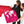 Laden Sie das Bild in den Galerie-Viewer, Fingerabdruck-Leinwand - Weltkarte Pink - Fingerabdruck Leinwand
