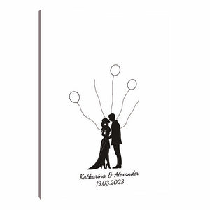 Fingerabdruck-Leinwand - Paarballons - Fingerabdruck Leinwand