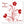 Laden Sie das Bild in den Galerie-Viewer, Fingerabdruck-Leinwand - Blume Rot - Fingerabdruck Leinwand