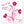 Laden Sie das Bild in den Galerie-Viewer, Fingerabdruck-Leinwand - Blume Rosa - Fingerabdruck Leinwand