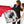 Laden Sie das Bild in den Galerie-Viewer, Fingerabdruck-Leinwand - Zwei Herzen SW - Fingerabdruck Leinwand