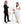 Laden Sie das Bild in den Galerie-Viewer, Fingerabdruck-Leinwand - Hochzeitspaar 2 Frauen an der Kette (fpca1002) - Fingerabdruck Leinwand