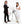 Laden Sie das Bild in den Galerie-Viewer, Fingerabdruck-Leinwand - Hochzeitspaar Karikatur Rot (fpca1143r) - Fingerabdruck Leinwand