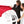 Laden Sie das Bild in den Galerie-Viewer, Fingerabdruck-Leinwand - Hochzeitspaar Karikatur Rot (fpca1143r) - Fingerabdruck Leinwand