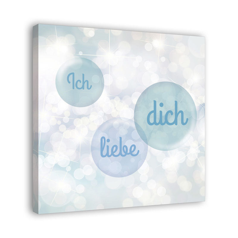 Spruch auf Leinwand Ich liebe dich ♥ Spruch auf Leinwand galleryy