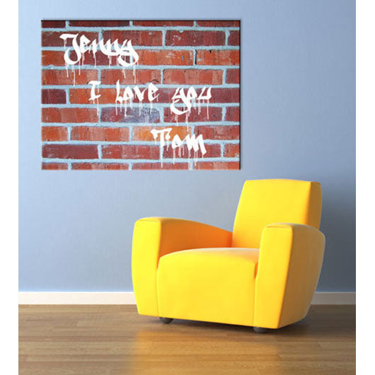 Persönliche Textbotschaft - Textbotschaft Graffiti 100 - Romantische Liebesbotschaft