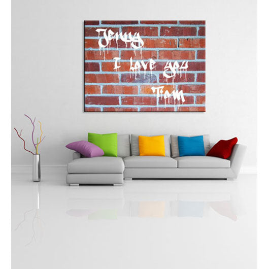 Persönliche Textbotschaft - Textbotschaft Graffiti 100 - Romantische Liebesbotschaft