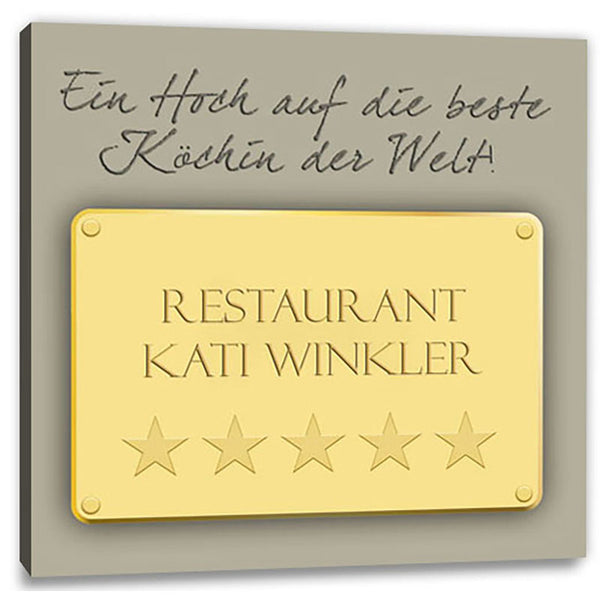 Persönliche Textbotschaft - 5 Sterne quadratisch - Romantische Liebesbotschaft