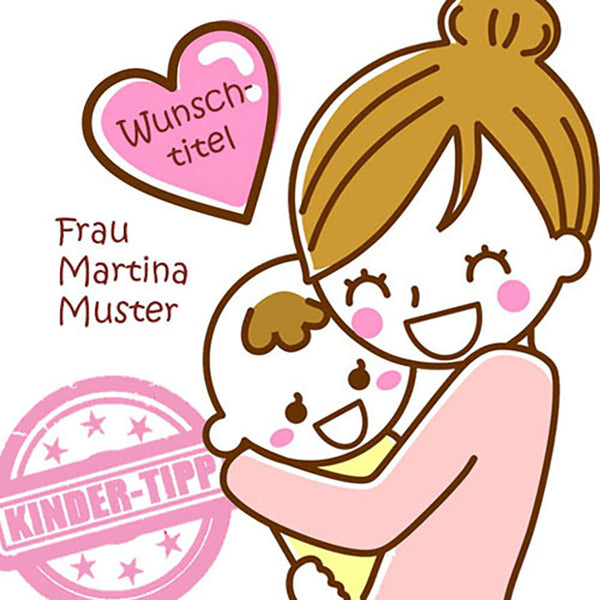 Persönliche Textbotschaft - Best Mom quadratisch - Romantische Liebesbotschaft