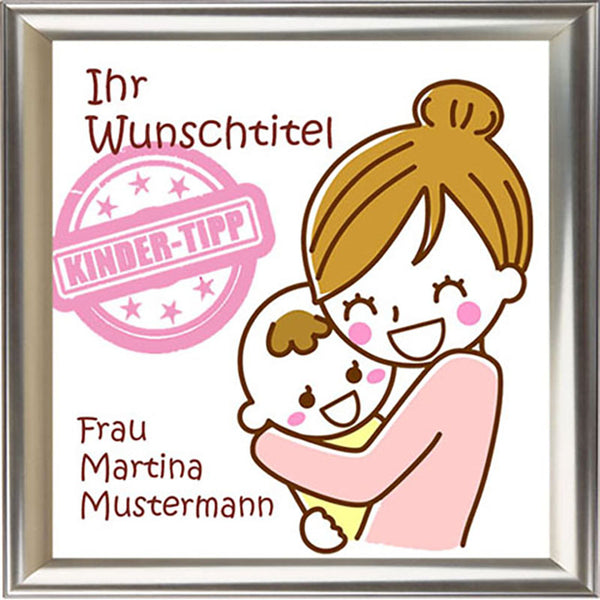 Persönliche Textbotschaft - Beste Tagesmutti quadratisch - Romantische Liebesbotschaft