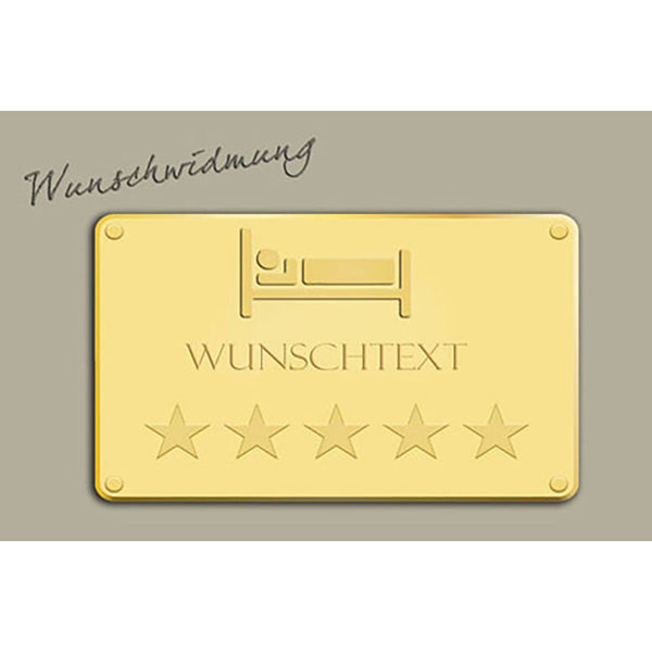 Persönliche Textbotschaft - Hotel - Romantische Liebesbotschaft