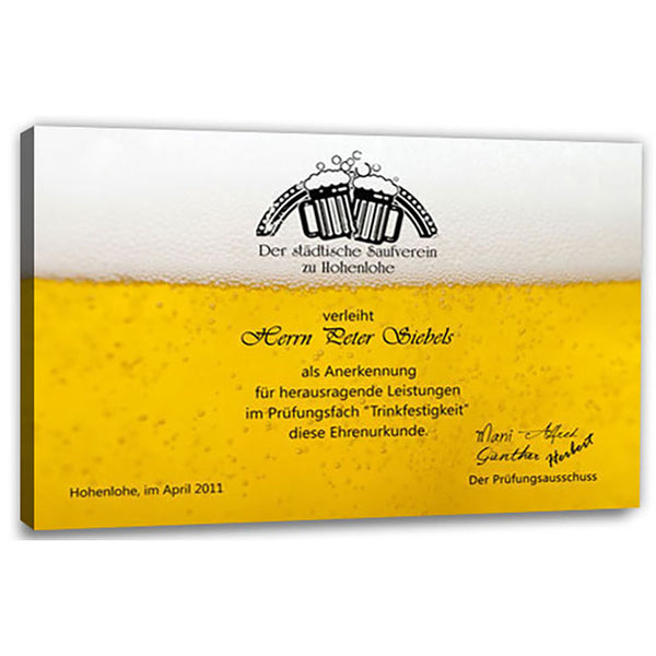 Persönliche Textbotschaft - Trinkfestigkeit - Romantische Liebesbotschaft