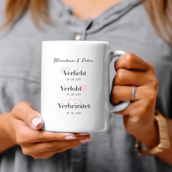 Personalisierte Tasse Hochzeit - VVV