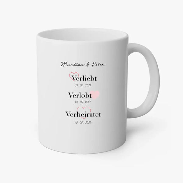 Personalisierte Tasse Hochzeit - VVV