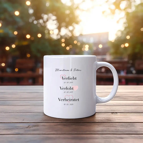 Personalisierte Tasse Hochzeit - VVV