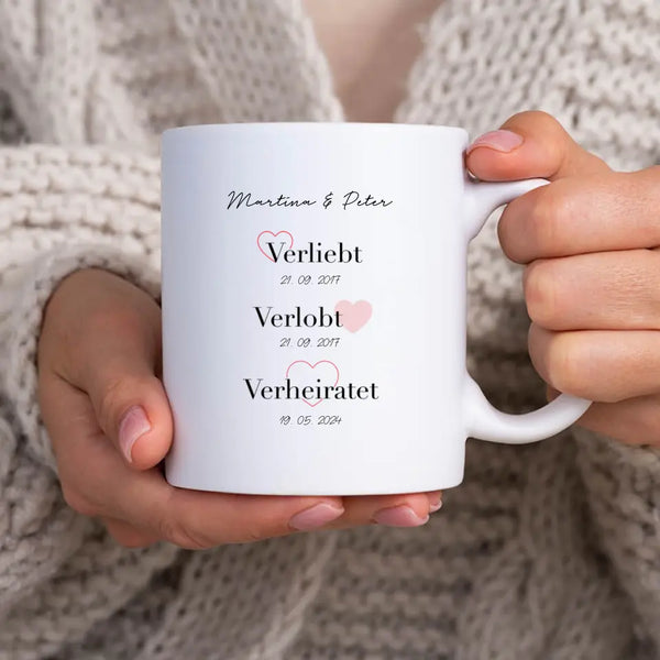 Personalisierte Tasse Hochzeit - VVV