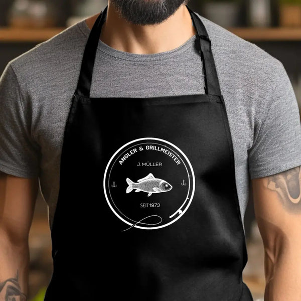 Personalisierte Grillschürze Angeln - Angler aus Leidenschaft